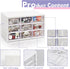 FODIENS Desk Storage Organizer with 9 Drawers, Stackable Craft Drawer Cabinet, Clear Box Caddy for Makeup Jewelry Office