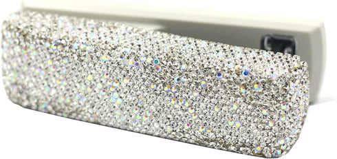 Rhinestone-Studded Desktop Stapler, 20 Sheet Capacity, Non-Slip Base, 1000 Staples for Home and Office