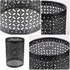 5.66 Inch Angoily Cylindrical Metal Lamp Shade Hollowed Out Design Protective Lamp Cover for Table and Floor Lamps