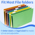 Hanging File Folder Tabs - 120 Pcs File Tabs and 200 Pcs Inserts for Hanging Folders