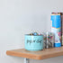 Farmhouse Paper Clip Holders, Ceramic Binder Clip Dispenser Organizer for Desk, Cute Office Push Pins Holder (Turquoise)