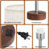 3 Dimmable Dicoool Touch Bedside Table Lamp with USB - Way Redwood Lamps for Bedroom Nightstand, Desk Lamp