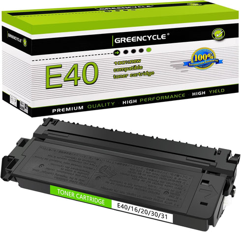 greencycle Compatible 1491A002AA Toner Cartridge Replacement for Canon E40/E20/E10/E16/E31 PC160 PC170 PC310 PC320