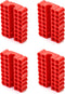 QWORK Screw Bit Holder Storage Box, 4 Pack with 33 Hole Hex Bit Holder Rack