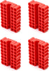 QWORK Screw Bit Holder Storage Box, 4 Pack with 33 Hole Hex Bit Holder Rack