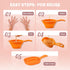 2 5 Reusable Pee Cups for Ovulation & Pregnancy Test Strips - Leak-Proof Urine Sample Cups, Collapsible Silicone Design