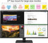 Yocoolfun 2 Monitors,13.6 3.6 Inch Pcs Large Computer Monitor Memo Board for No Edge X Monitor Sticky Note Holder