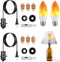 Lpraer 2 Set DIY Wine Bottle Lamp Kit with E26 LED Light
