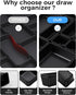 BiuLeon 25 Set, 4-Sizes PCS Plastic Drawer Organizers Vanity and Makeup Organizer, Desk and bathroom Drawer Organizer