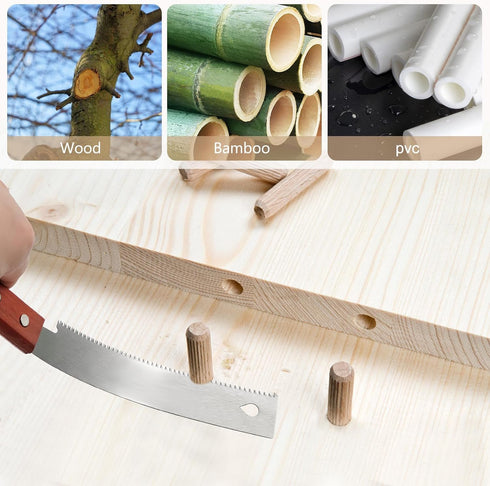Mini Hand Saw, 6 Inch Flush Cut Saw, 17 TPI Trim Saw for Woodworking Small Projects