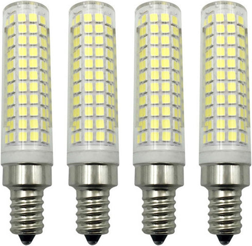 15W E12 LED Light Bulb, Warm White 3000K, 136 LEDs, Dimmable, 150W Halogen Equivalent, E12 Base, Pack of 4