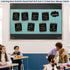 Calming Blue Bulletin Board Roll Non-woven Fabric 16.5 in X 12 ft Fun Size for Classroom Decor Teacher Supplies