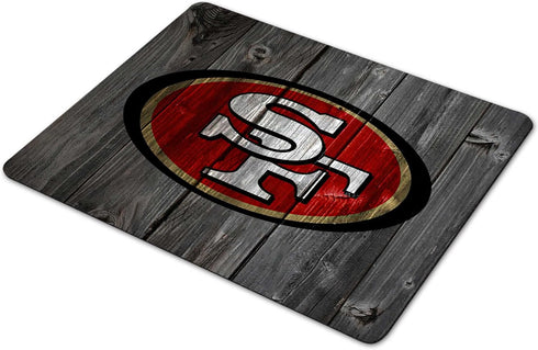 Wood Grain Design Sports Mouse Pad, Non-Slip Rubber Base Gaming Mousepad for Laptop & Office Supplies