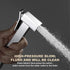 ZLOCYIVHE Set Handheld Bidet Sprayer for Toilet, Chrome Portable Cloth Diaper Sprayer Brass Bathroom Bidet Sprayer Kit