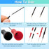 6 Pack 2mm Test Probes, 600V/10A Non-Destructive Multimeter Test Needle for Leads tl71 tl75