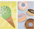 BLUE PANDA 24 Pack Spiral Notepads, 3x5 inches Baking Party Favors for Kids, Mini Notebooks with Donut Designs