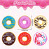 Donut Erasers, 100 Pieces 3D Cute Food Mini Erasers, Novelty Pencil Erasers for Candy Party Favor Gift Filling and Art