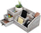 Distressed Rustic Wooden Office Desktop Organizer, 2 Tier Drawers, Multiple Compartments for Jewelry Storage