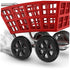 2pcs PRETYZOOM Supermarket Shopping Cart Replacement Wheels Rolling Grocery Cart Wheels