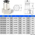 TAILONZ PNEUMATIC Female Straight 5/16 Inch Tube OD x 1/4 Inch NPT Thread Push to Connect Fittings PCF-5/16-N2(Pack of 10) by TAILONZ PNEUMATIC