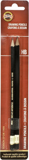 Koh-I-Noor Toison d'Or Graphite Pencil, HB Degree, 2 Pack, Black