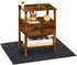 -24x24in) Premium Absorbent Bedside Table Mat Non-Slip Floor Protector Pad | Scratch Guard & Spill Catcher
