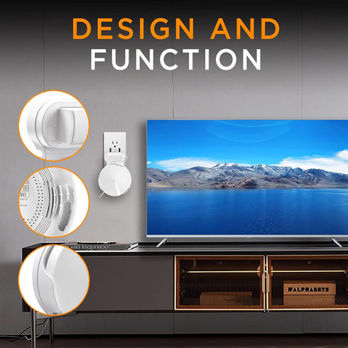BANGCHEER M5, (White-1Pack) Wi-Fi Wall Shelves, Cable and Power Line Storage Boxes for TP-Link Deco Suitable