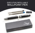 ZenZoi Black Ballpoint Pen Set, Elegant Executive Pen with Luxury Gift Box & 2 Gel Refills