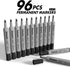 INTUNO 96 Count Permanent Markers, Black, Chisel tip, Oil-Based Permanent Markers, Waterproof and Fade-Resistant