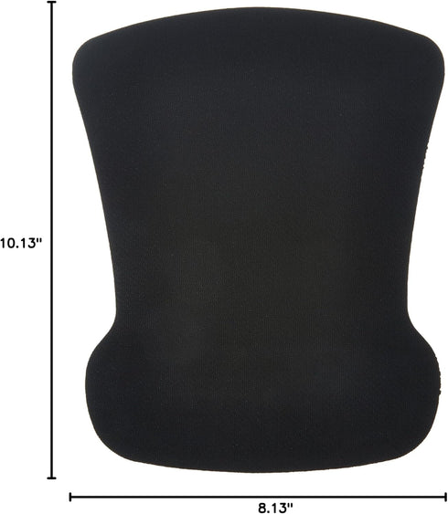 Amazon Basics 10.1L 8.1W inches, Irregular Ergonomic Gel Computer Mouse Pad with Wrist Support for Pain Relief
