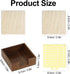 Buqoo Wood Sticky Note Holder with Metal Stencil, 2 Sticky Notes 3"x3", Organizer for To Do Lists