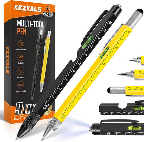 KEZKALS Fathers Day Mens Gifts for Husband Dad, 9 in 1 Multitool