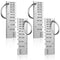 4 Pcs Double Sided Wire Metal Sheet Thickness Gauge Tool for Welding Measurement