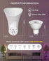 BrightArk GU10 GU10 Bulb Plug in Wall Uplighter Lamp with Timer & Memory Function, Spotlights with Socket, Plugin Wall