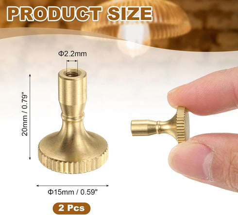 2Pcs uxcell Lamp Switch Knob, Turn On/Off Light Switch Knob Replacement, Twist Switch Knobs for Universal Light Socket