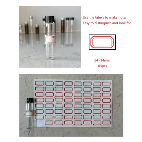 7ml Clear Glass Vials with Screw Caps, 12PCS Leak-Proof Small Liquid Sample Vials