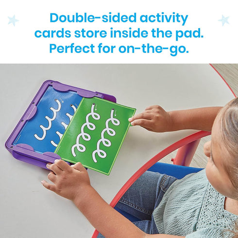 hand2mind Cursive Letter Tracing Sensory Pad, Reusable Handwriting Practice for Kids, Cursive Alphabet Learning Toys
