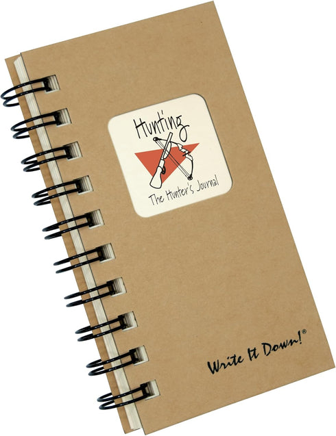 Write it Down Series by Journals Unlimited, Guided Journal, The Hunter's Journal, Mini-Size 3”x5.5”, Kraft Cover