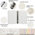 Budget Binder with Zipper Envelopes - Crocodile Pattern Leather Money Organizer, A6 Bill Binders with Pockets, Beige