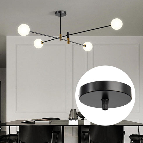 2 Packs 10cm) Canopy Kit, Chandelier Ceiling Fixture Cover Plate, Light Kit With All Mounting Hardware for Pendant