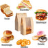 Loegnry 50 50% 13.7 8.3 inch 75 Pcs Bread Bags for Homemade Bread - Thicker Sourdough Paper Bags With Window - x Bakery