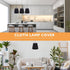 1pc DOITOOL Fabric Lampshade Black Home Decor Black Floor Lamp White Candles Small Lamp Shade Cloth Lamp Shades