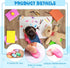 Ctosree 48 Pcs Marble Pencil Erasers, 2 Inch Bright Color Oval Erasers for Kids Teachers Classroom Supplies