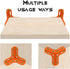 HELAIMAY 2 Right Angle Corner Brackets, Repairing Wooden Furniture Corner Connectors, Universal Triangular Support