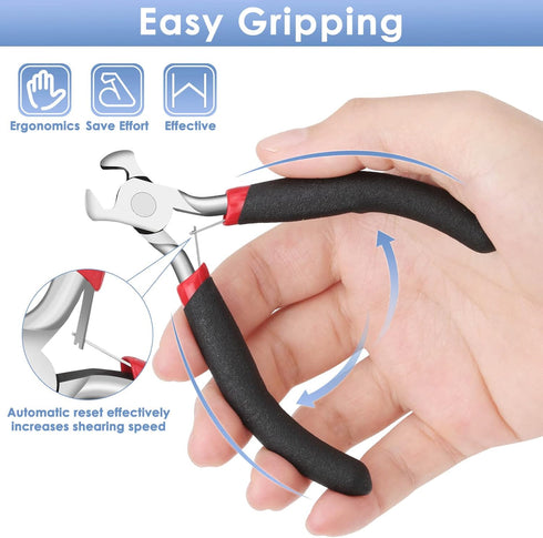 Jewelry Pliers, End Cutting Pliers for Zipper Install Stops Repair