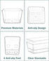 55Pcs Set, 4size Clear Plastic Drawer Organizers makeup drawer organizer trays