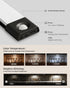 Closet 50 Dimmable, 3 11.8 Counter (3 EZVALO Under Cabinet Lighting, Wireless Lights, LED Rechargeable Motion Sensor