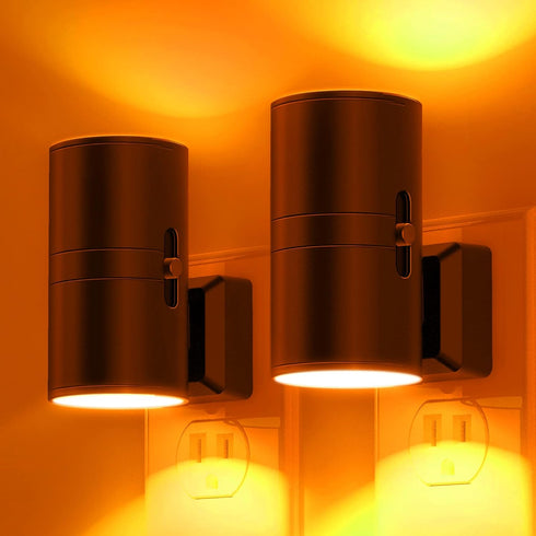 L LOHAS LED Night Light, Amber Nightlight, Dimmable Night Light, Light Sensor,