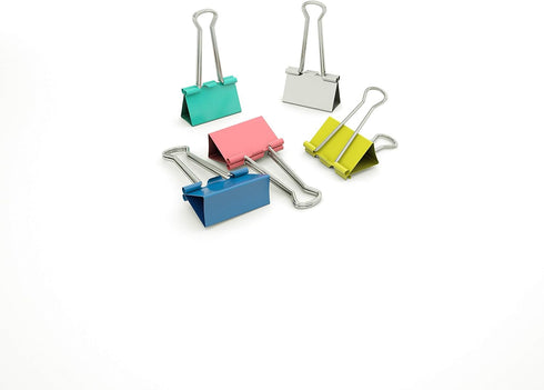 Mini Binder Clips, Colorful Metal Clamp, 50 PCS for Various Uses