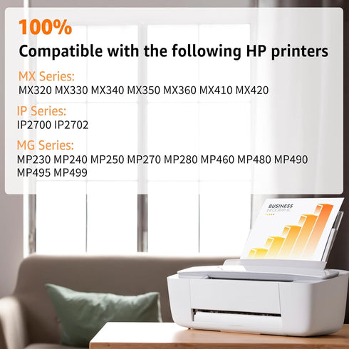 NineLeaf 210XL Black Ink Cartridge Compatible for Canon PG-210XL (401 Pages, Ink Level Indicator, 1 Pack)
